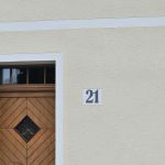 Anstrich Fassade und Nummer